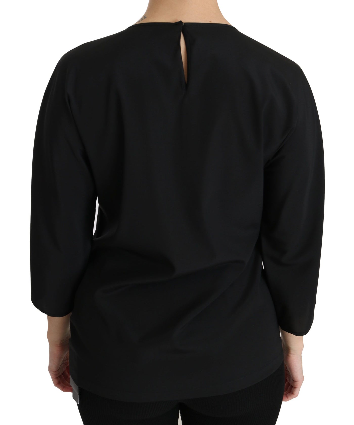 Dolce &amp; Gabbana T-shirt noir #dgfamily Chemisier en soie
