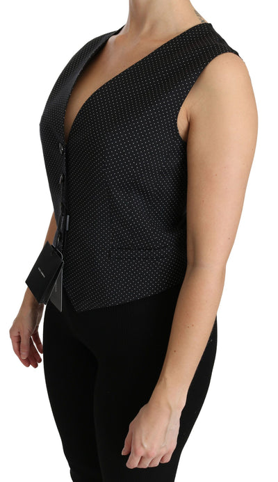 Dolce &amp; Gabbana Gilet noir à pois
