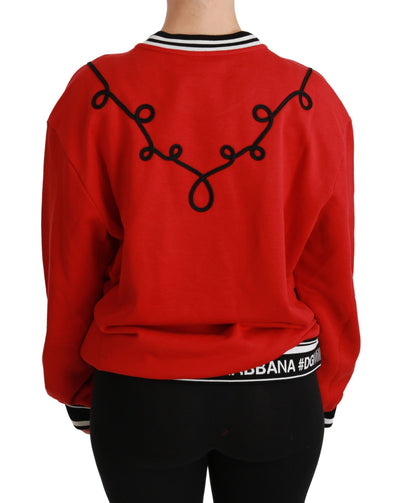 Pull Dolce &amp; Gabbana Red Queen à paillettes Love