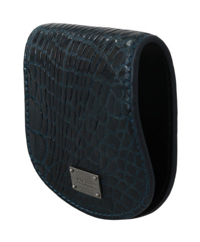 Dolce &amp; Gabbana Blue Exotic Skins Condoomhouder