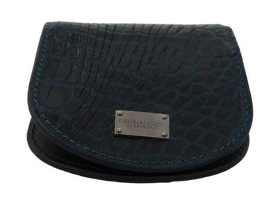 Dolce &amp; Gabbana Blue Exotic Skins Condoomhouder