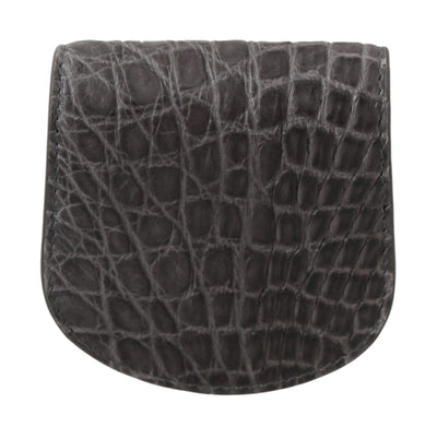 Dolce &amp; Gabbana Gray Exotic Skin Condoomhouder Zakportemonnee