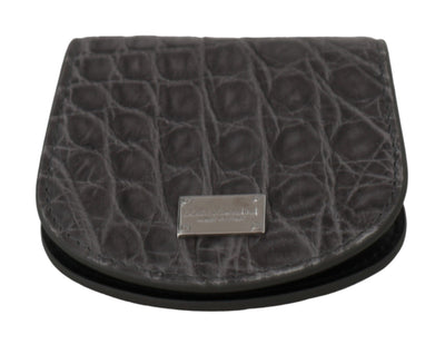 Dolce &amp; Gabbana Gray Exotic Skin Condoomhouder Zakportemonnee