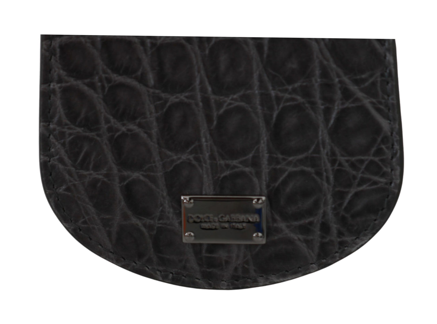 Dolce &amp; Gabbana Gray Exotic Skin Condoomhouder Zakportemonnee