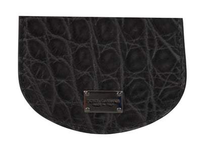 Dolce &amp; Gabbana Gray Exotic Skin Condoomhouder Zakportemonnee