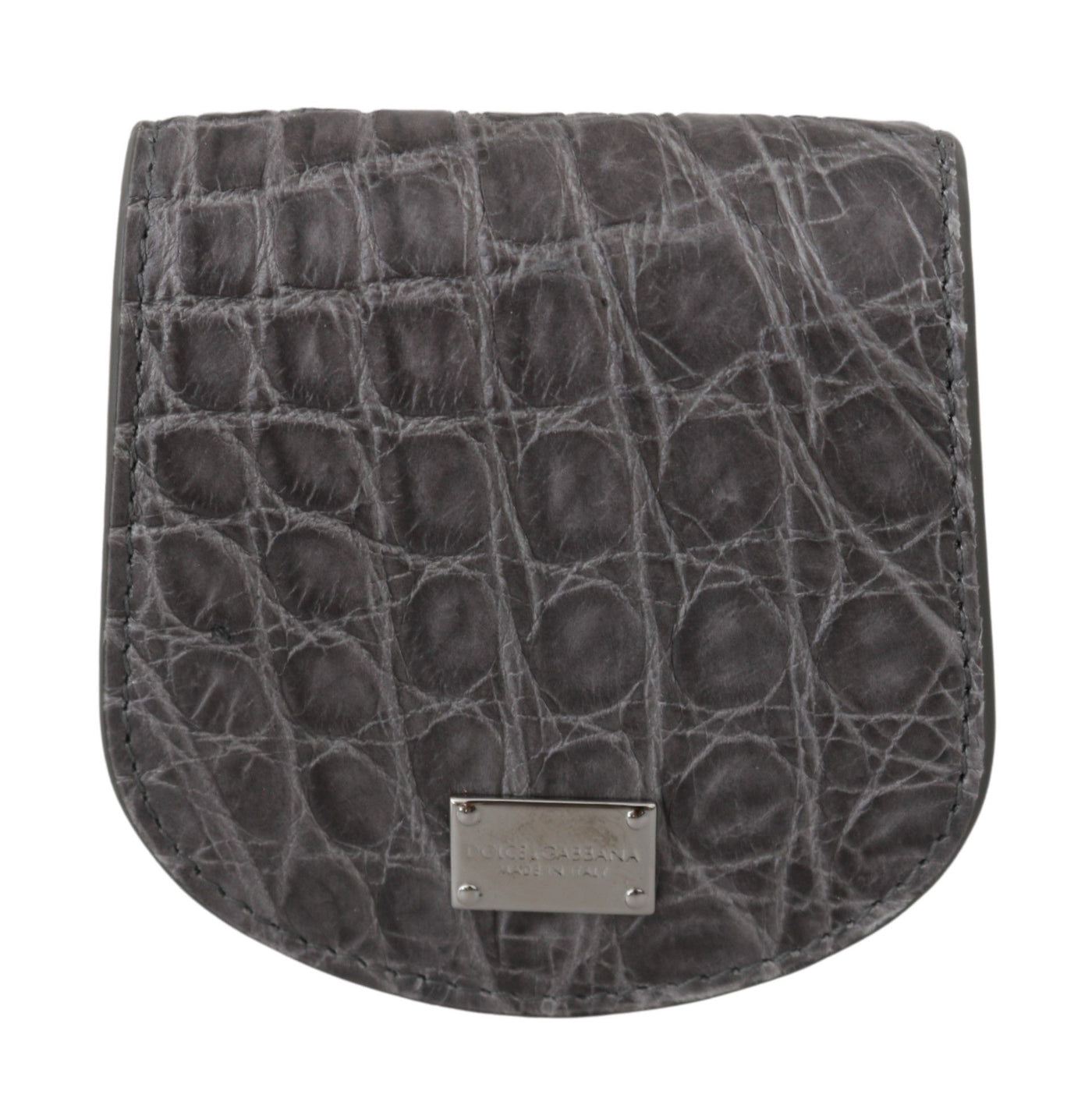 Dolce &amp; Gabbana Gray Exotic Skin Condoomhouder Zakportemonnee
