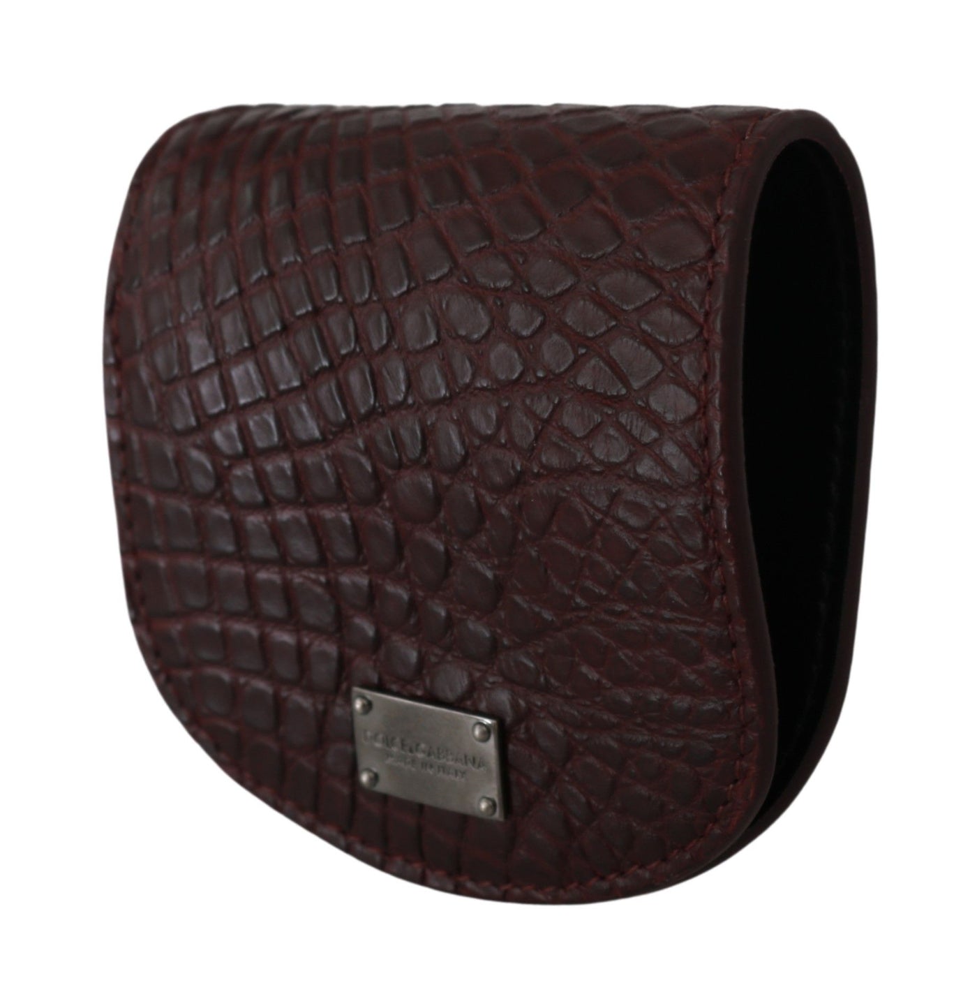 Dolce &amp; Gabbana Bruine Exotische Huid Zak Condoomhouder