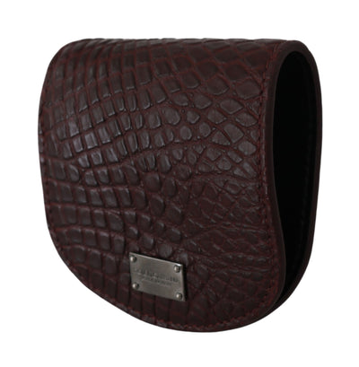 Dolce &amp; Gabbana Bruine Exotische Huid Zak Condoomhouder