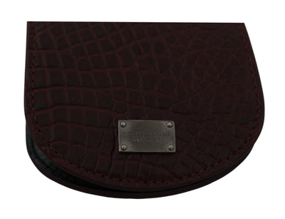 Dolce &amp; Gabbana Bruine Exotische Huid Zak Condoomhouder