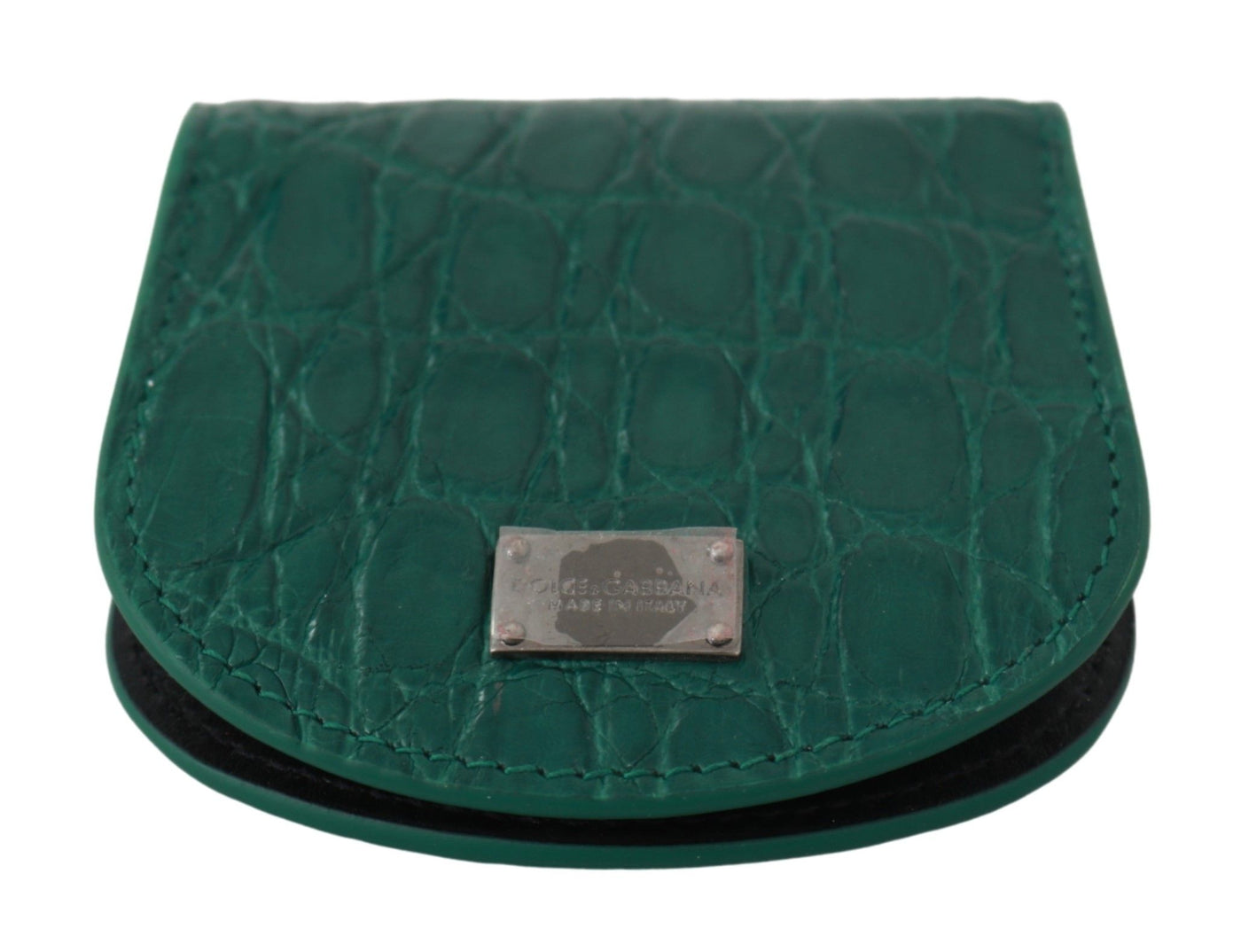 Dolce &amp; Gabbana Green Exotic Skins Condoomhouder Portemonnee