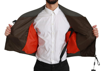 Veste marron Dolce &amp; Gabbana à logo tête de mort et couronne perlée