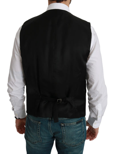 Dolce &amp; Gabbana Wit Zwart Strepen Vest Formeel Vest