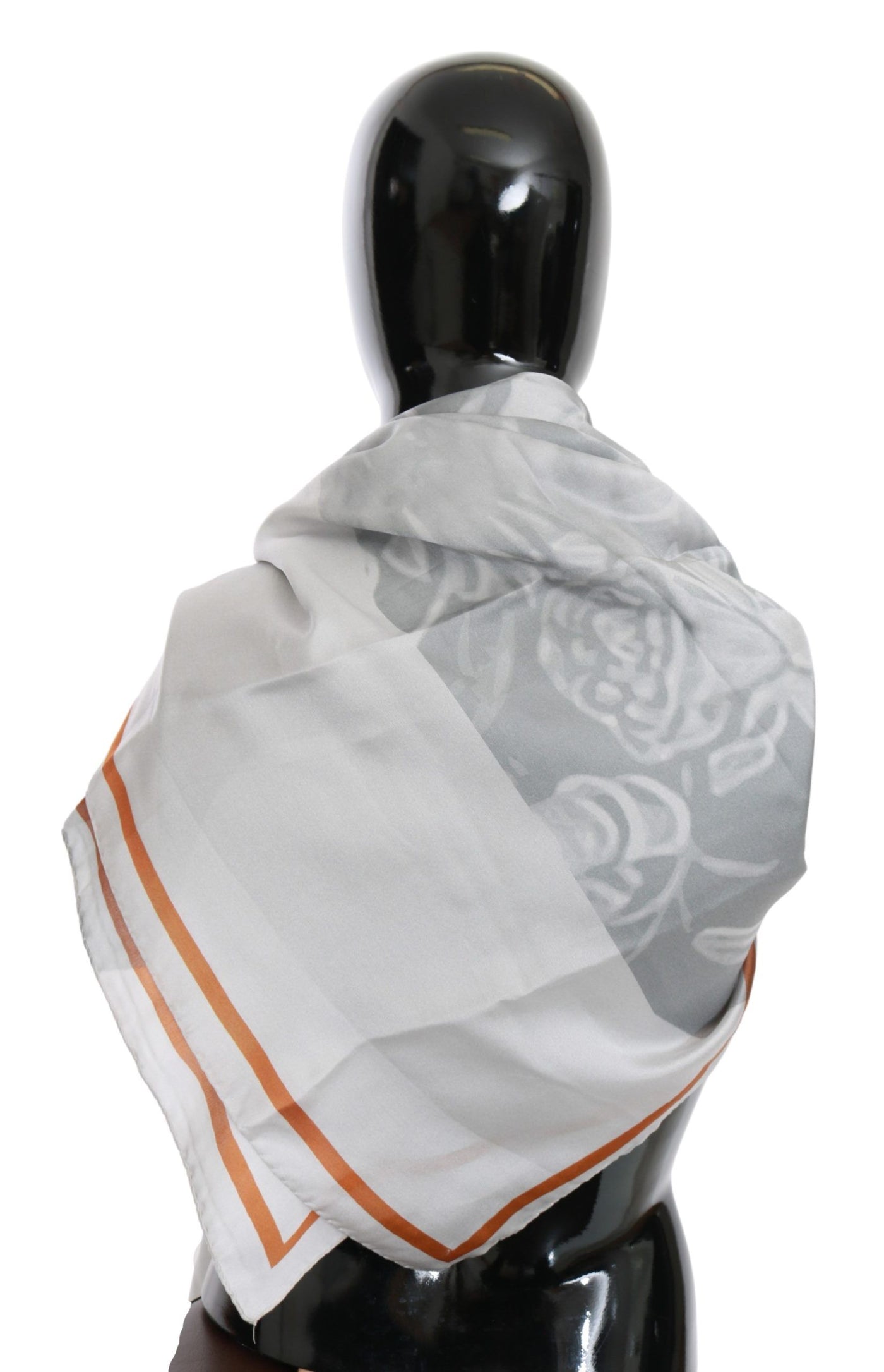 Kostuum Nationale Grijze Rode Zijden Sjaal Foulard Wikkel Sjaal