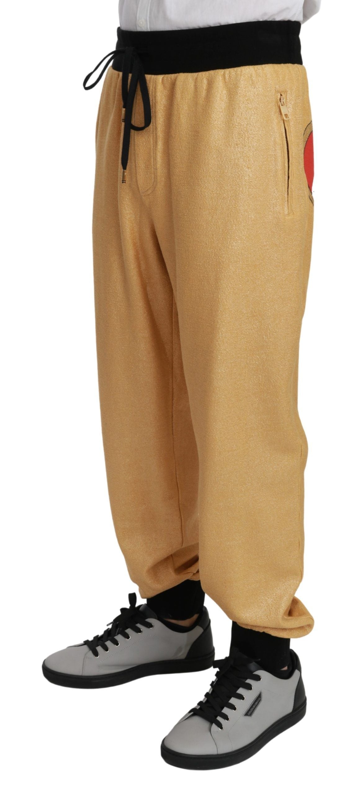 Pantalon homme en coton Dolce &amp; Gabbana Gold Year of the Pig