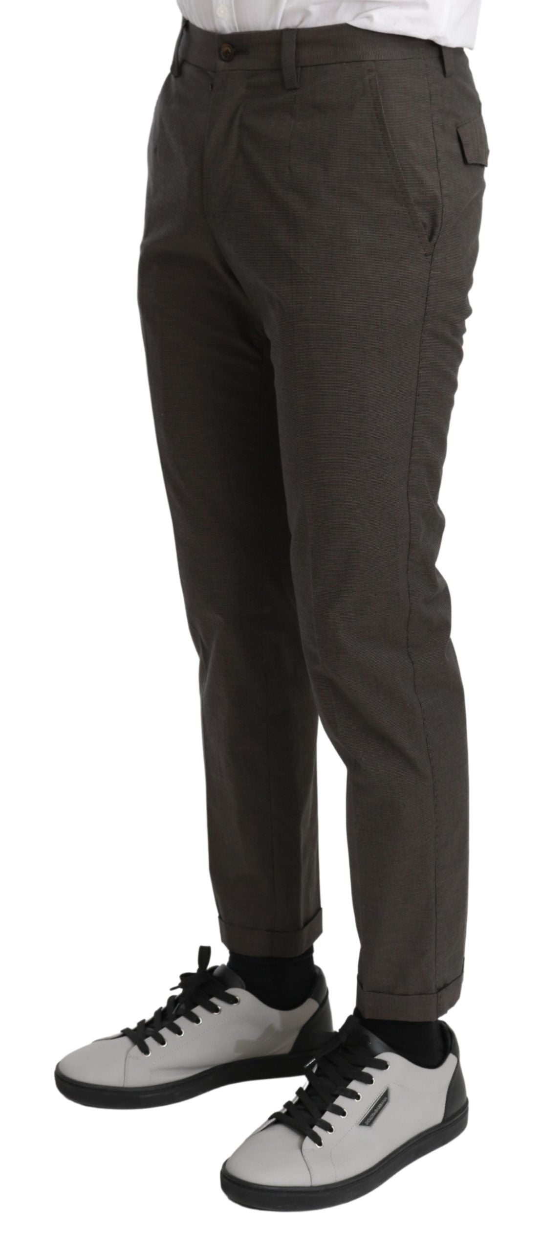 Dolce &amp; Gabbana Bruine Casual Herenbroek 100% Katoenen Broek