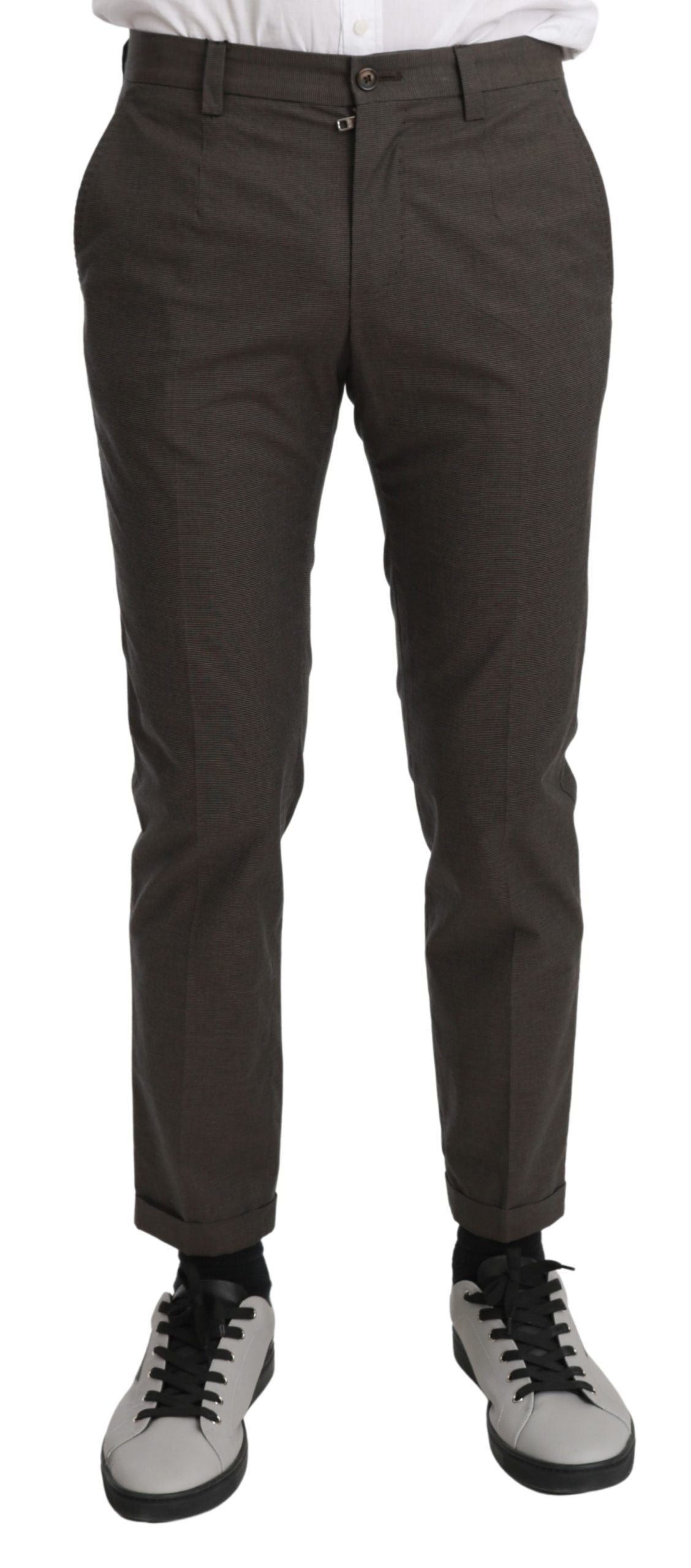 Dolce &amp; Gabbana Bruine Casual Herenbroek 100% Katoenen Broek