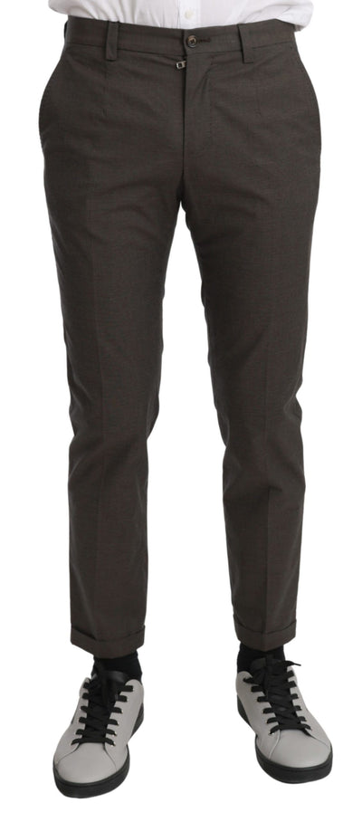 Dolce &amp; Gabbana Bruine Casual Herenbroek 100% Katoenen Broek