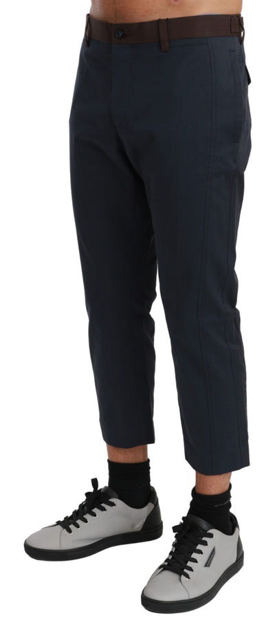 Dolce &amp; Gabbana Chic Cropped Gestreepte Casual Broek