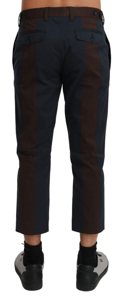 Dolce &amp; Gabbana Chic Cropped Gestreepte Casual Broek