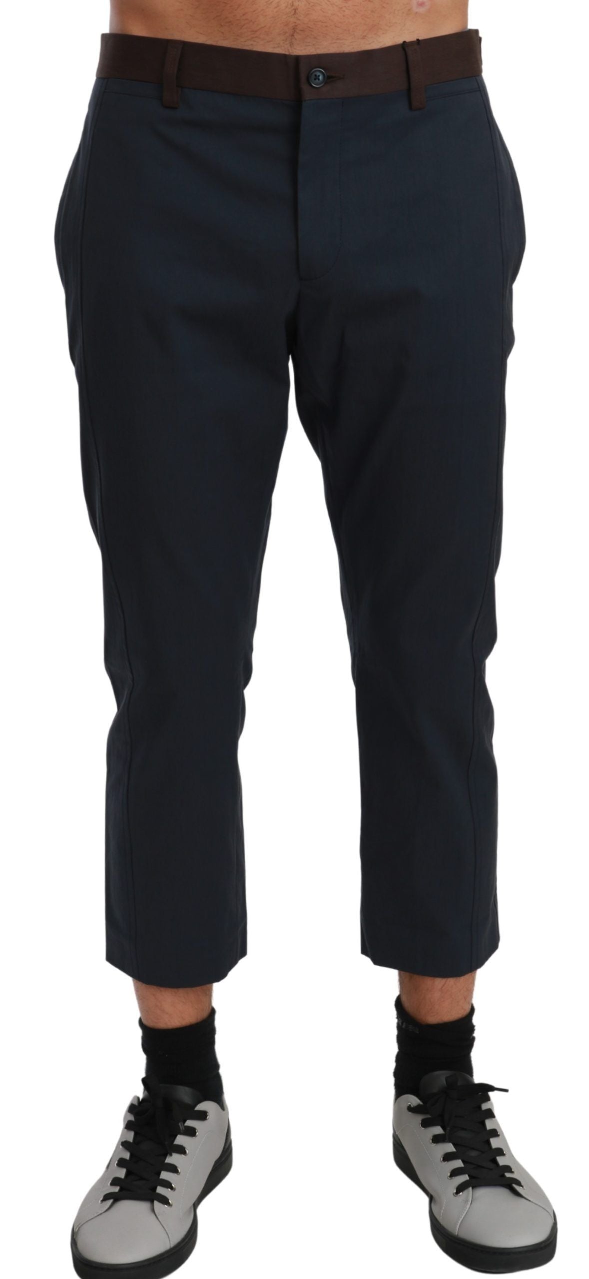 Dolce &amp; Gabbana Chic Cropped Gestreepte Casual Broek