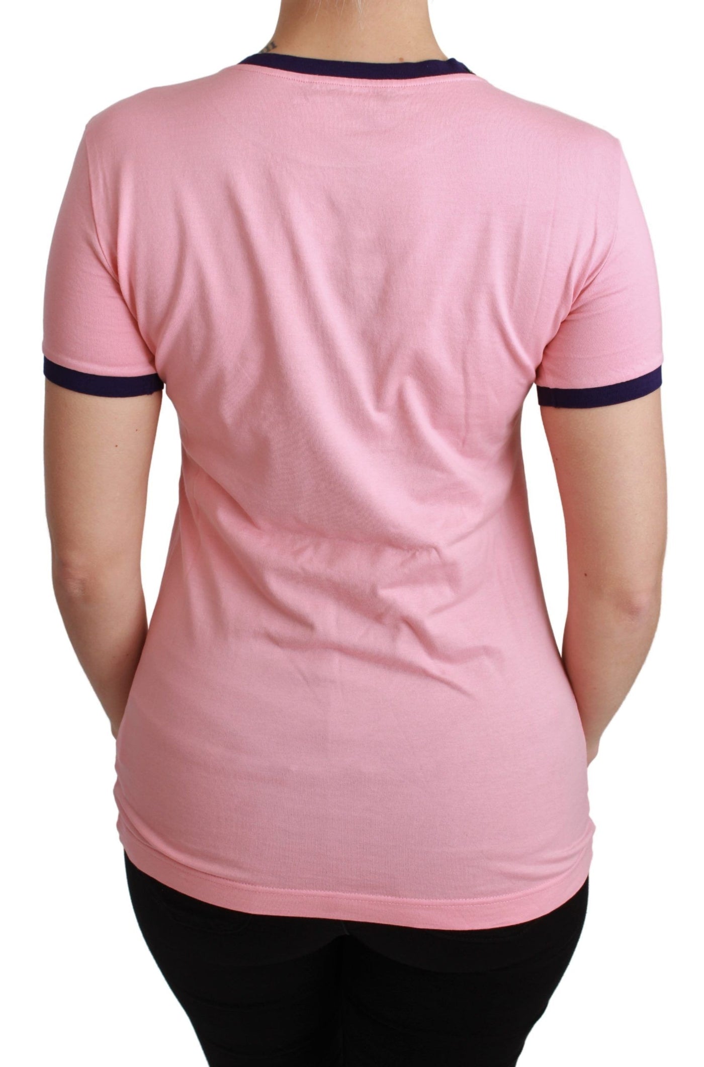 Dolce &amp; Gabbana Roze JAAR VAN HET VARKEN Top Katoenen T-shirt