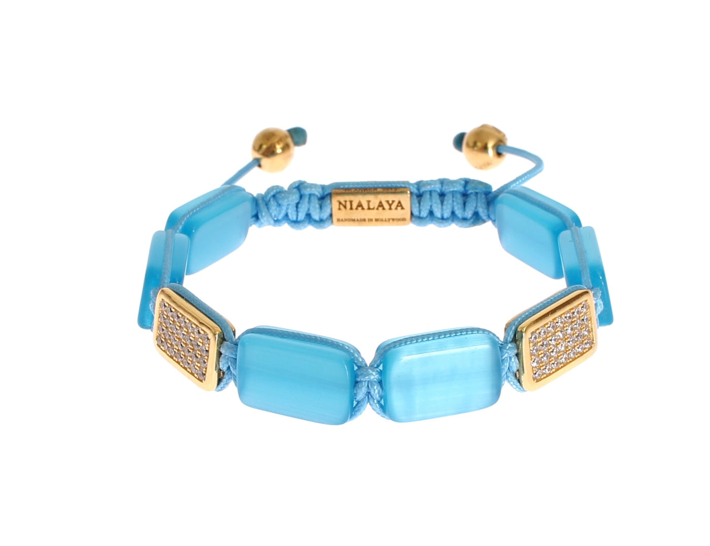 Nialaya CZ Opaal 18K Goud 925 Armband