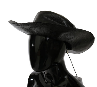 Kostuum Nationale Zwarte Brede Rand Cowboy Effen Hoed