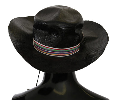 Kostuum Nationale Zwarte Brede Rand Cowboy Effen Hoed
