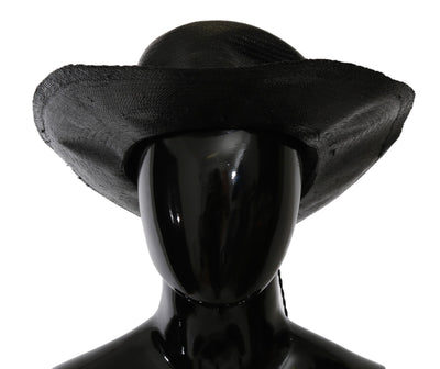 Kostuum Nationale Zwarte Brede Rand Cowboy Effen Hoed