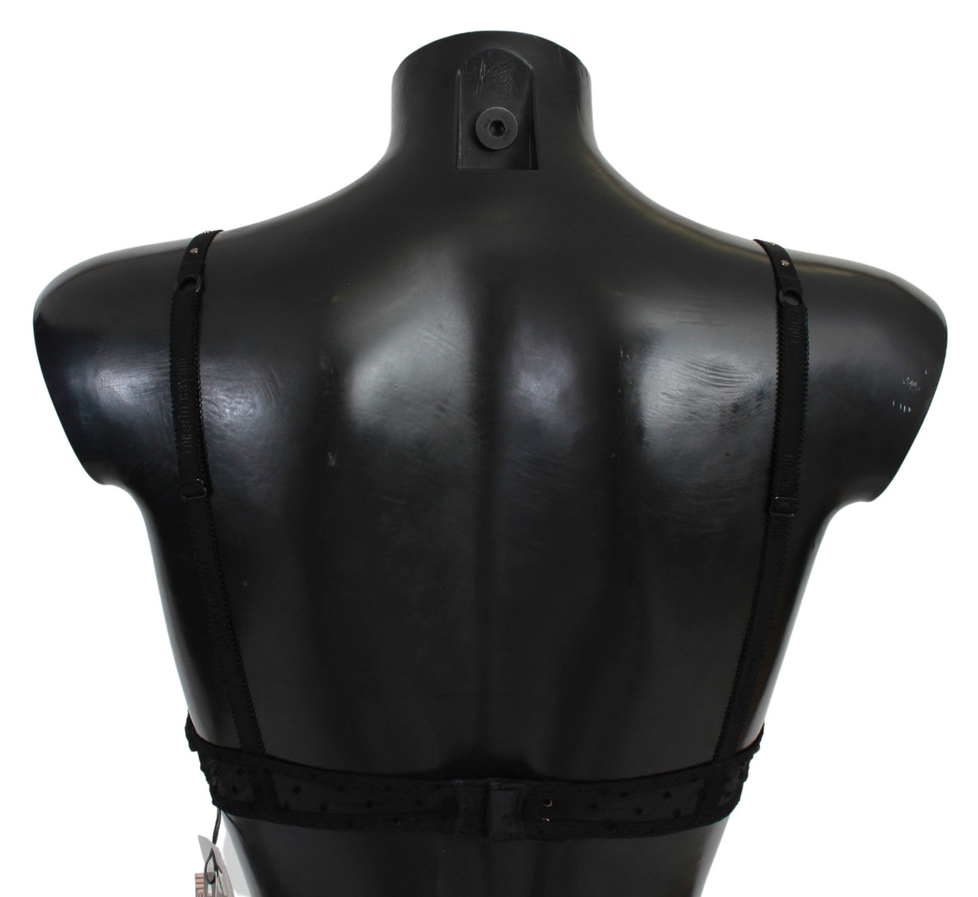 Soutien-gorge push-up en dentelle noire et rose Roberto Cavalli