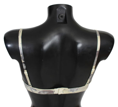 Ermanno Scervino Sous-vêtements soutien-gorge balconcino en dentelle gris beige