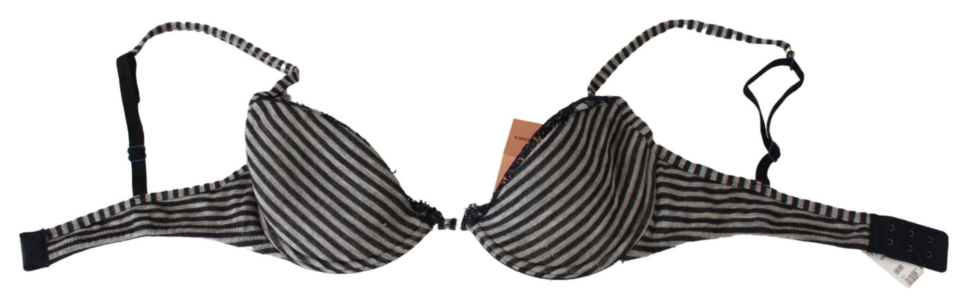 Ermanno Scervino Sous-vêtements de soutien-gorge Reggiseno en dentelle à rayures bleues