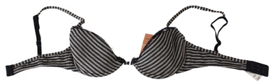 Ermanno Scervino Sous-vêtements de soutien-gorge Reggiseno en dentelle à rayures bleues