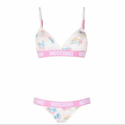 Moschino Witte My Little Pony BH Slipset Tweedelige Bikini