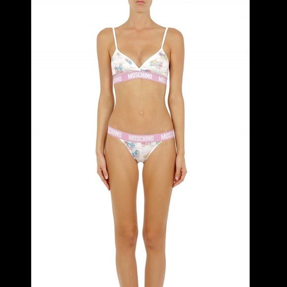 Moschino Witte My Little Pony BH Slipset Tweedelige Bikini