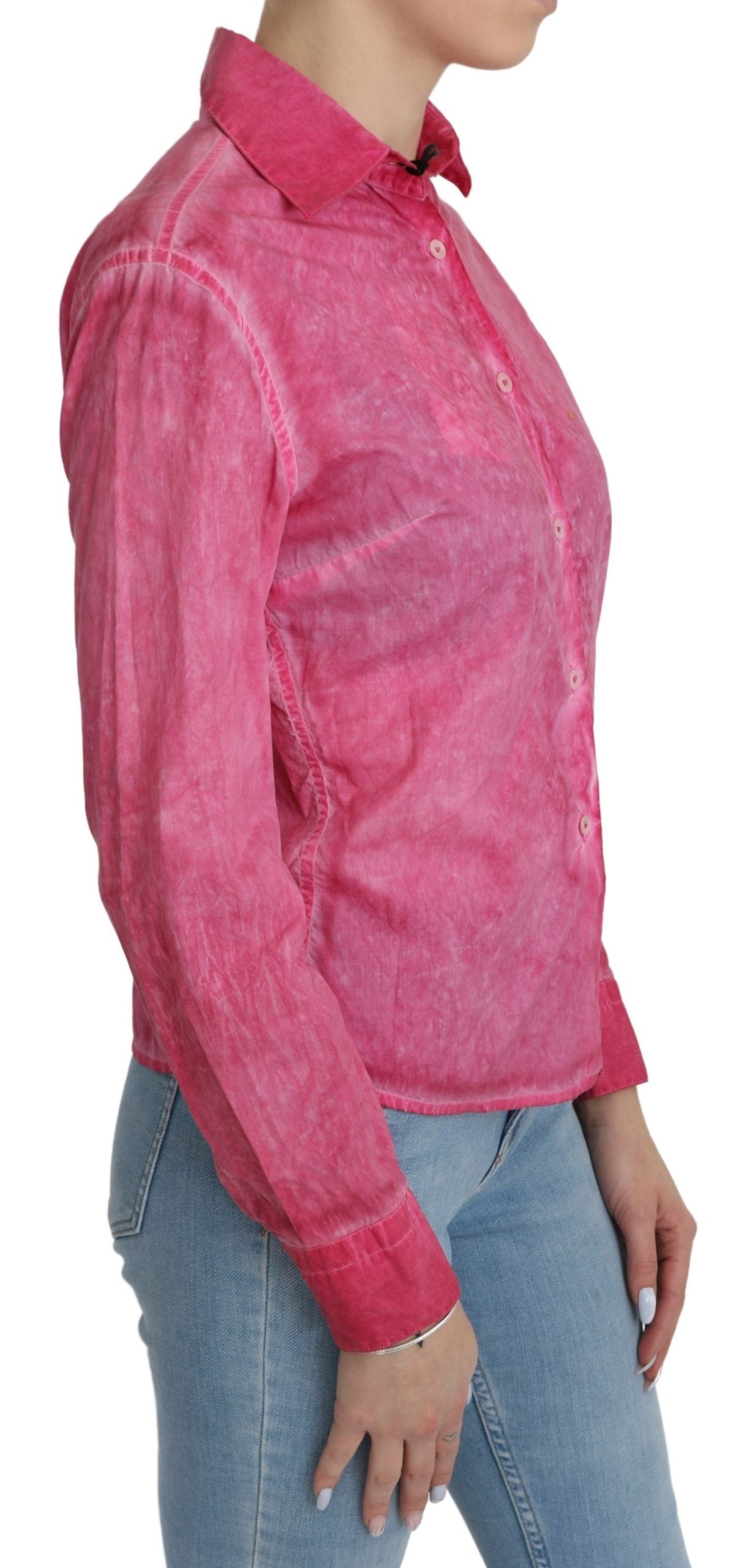 Chemisier à manches longues et col rose Ermanno Scervino
