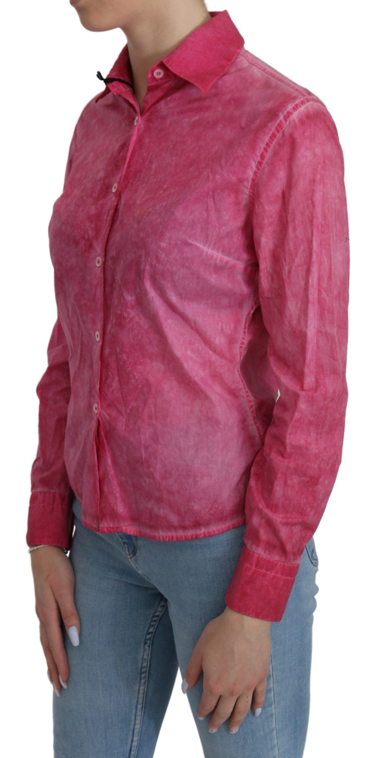 Chemisier à manches longues et col rose Ermanno Scervino