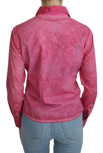 Chemisier à manches longues et col rose Ermanno Scervino