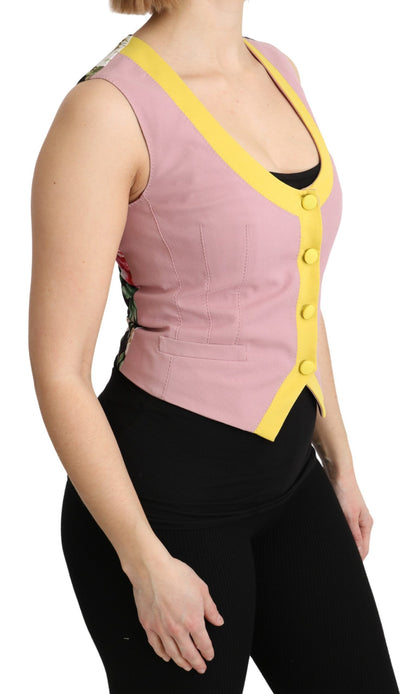 Dolce &amp; Gabbana Gilet sans manches rose en coton