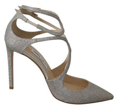 Jimmy Choo Platinum Ice Lancer leren pumps - verfijnde elegantie