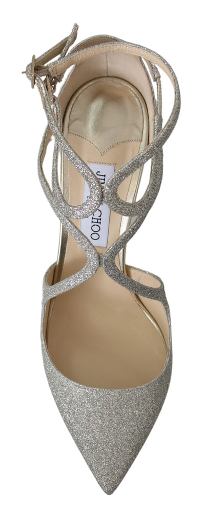 Jimmy Choo Platinum Ice Lancer leren pumps - verfijnde elegantie