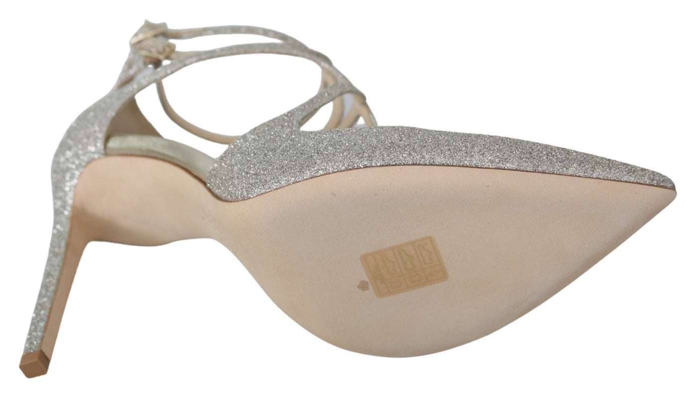 Jimmy Choo Platinum Ice Lancer leren pumps - verfijnde elegantie