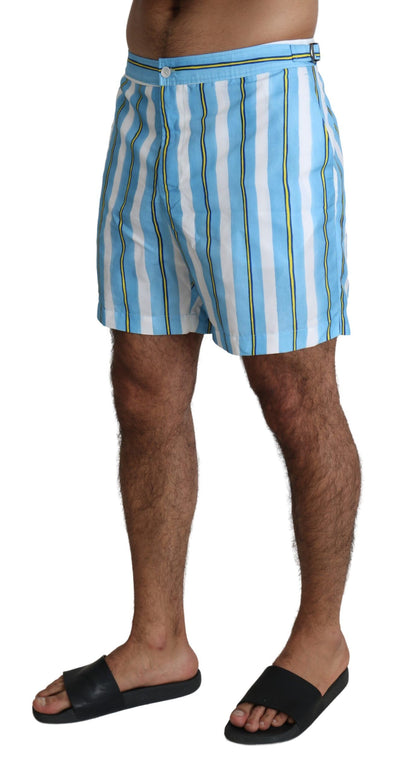 Maillot de bain homme Dolce &amp; Gabbana à rayures bleues