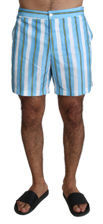 Maillot de bain homme Dolce &amp; Gabbana à rayures bleues