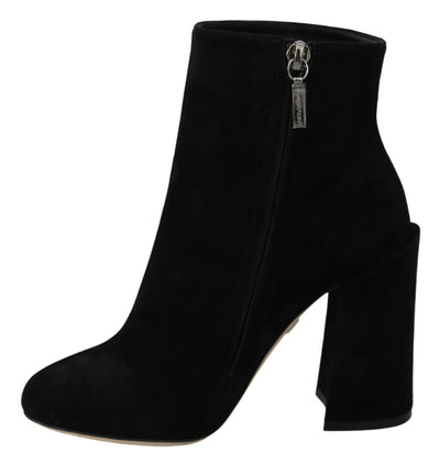 Dolce &amp; Gabbana Bottes L'Amore E'Bellezza en daim noir