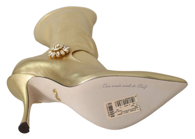 Bottines et chaussettes à strass Dolce &amp; Gabbana