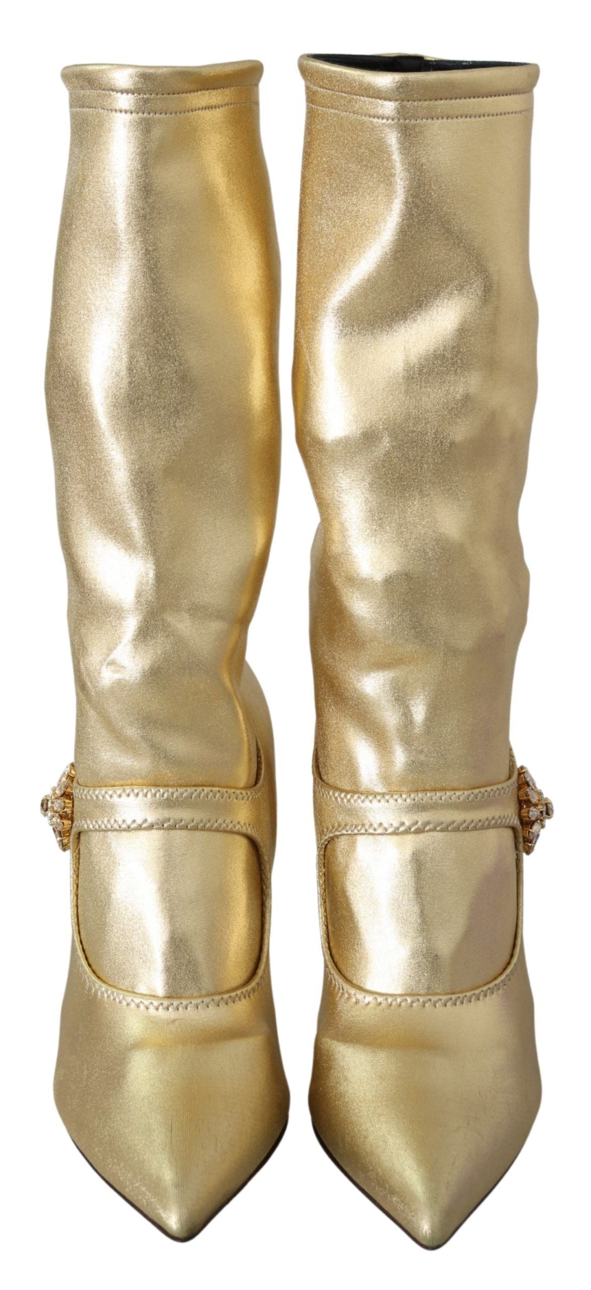 Bottines et chaussettes à strass Dolce &amp; Gabbana