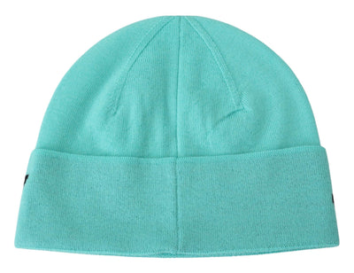 Givenchy Green Wool Beanie Unisex Logo Hat