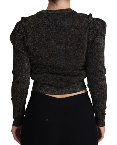 Pull court Dolce &amp; Gabbana pour femme en or noir