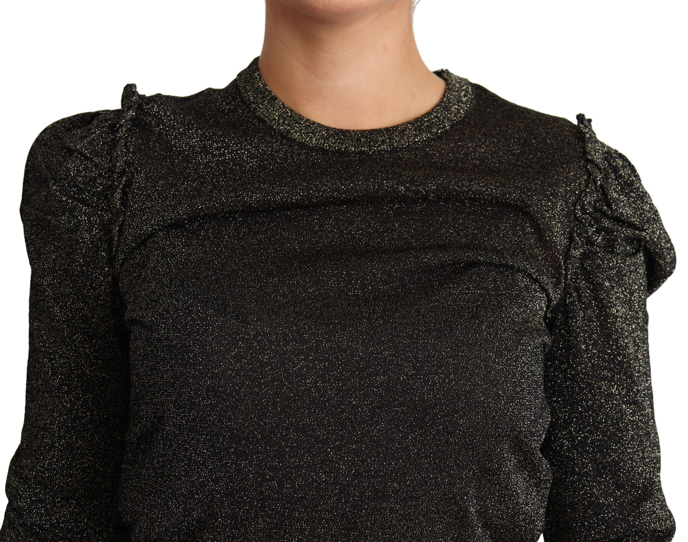 Pull court Dolce &amp; Gabbana pour femme en or noir